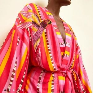FARM RIO LUCY STRIPES KIMONO